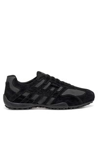 Geox Sneakersy U Snake Original U55MNB 022EK C9999 Czarny. Kolor: czarny. Materiał: zamsz, skóra