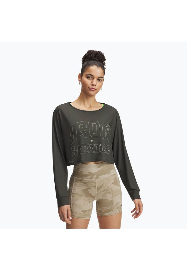 Longsleeve Under Armour Project Rock IP. Kolor: zielony. Długość rękawa: długi rękaw