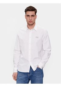 Calvin Klein Jeans Koszula Oxford J30J325027 Biały Slim Fit. Kolor: biały. Materiał: bawełna