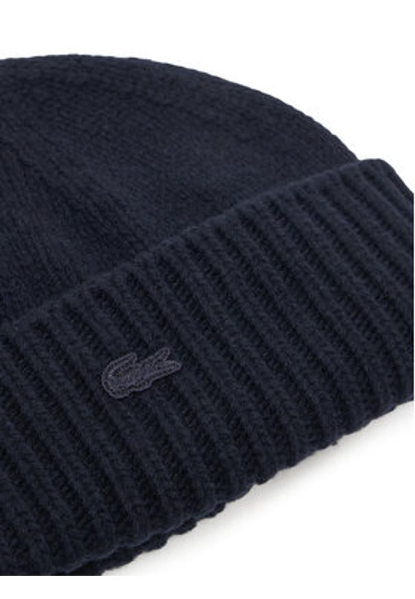 Lacoste Czapka RB4163 Granatowy. Kolor: niebieski. Materiał: wełna