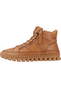 Carmela - Buty CARMELA 162708C Brązowy. Kolor: brązowy. Materiał: tkanina, skóra. Styl: sportowy