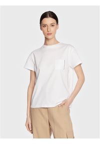 Fabiana Filippi T-Shirt JEDP04W108 Biały Regular Fit. Kolor: biały. Materiał: bawełna