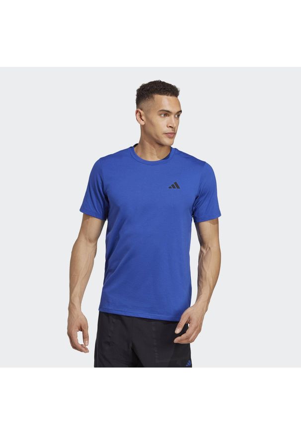 Adidas - Train Essentials Feelready Training Tee. Kolor: czarny, niebieski, wielokolorowy. Materiał: materiał