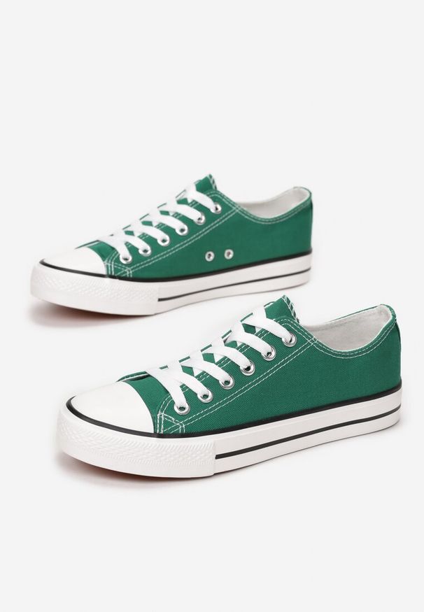 Born2be - Zielone Trampki Vividenah. Okazja: na co dzień. Kolor: zielony. Styl: klasyczny, casual