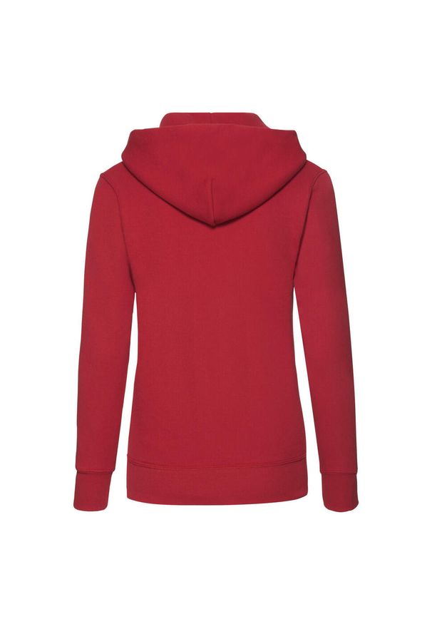 FRUIT OF THE LOOM - Bluza Damska Z Kapturem. Typ kołnierza: kaptur. Kolor: czerwony