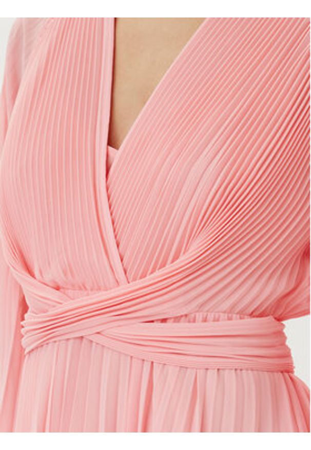 TwinSet - TWINSET Sukienka koktajlowa 251TP2334 Różowy Loose Fit. Kolor: różowy. Materiał: syntetyk. Styl: wizytowy