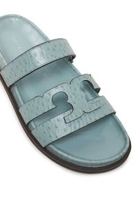 Tory Burch Klapki 162580 Niebieski. Kolor: niebieski. Materiał: skóra