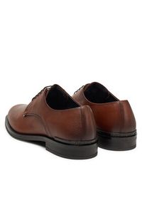 TOMMY HILFIGER - Tommy Hilfiger Półbuty Core Hilfiger Leather Shoe FM0FM05375 Brązowy. Kolor: brązowy. Materiał: skóra #4