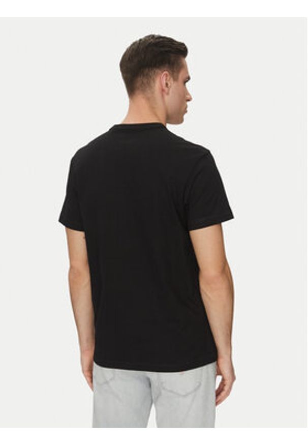 Guess T-Shirt 173007 Czarny Classic Fit. Kolor: czarny. Materiał: bawełna