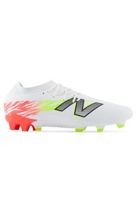 Korki męskie New Balance FURON TEAM FG V8 SF3FIB8 – białe. Kolor: biały. Materiał: materiał, syntetyk. Szerokość cholewki: normalna. Sport: piłka nożna #1