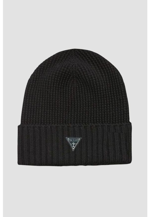 Guess - GUESS Zestaw czarna czapka i szalik Scarf Beanie Box. Kolor: czarny
