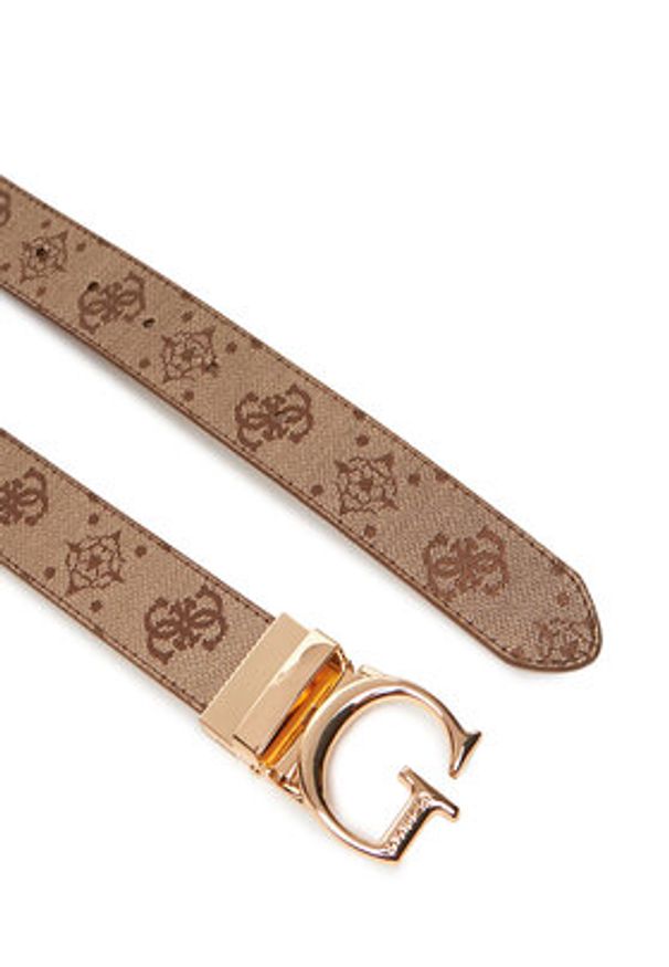 Guess Pasek Damski BW9267 P5330 Brązowy. Kolor: brązowy. Materiał: skóra