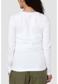 Guess - GUESS Biały damski longsleeve Embro Script. Kolor: biały. Długość rękawa: długi rękaw #4