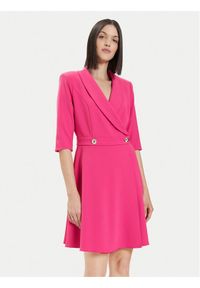 Rinascimento Sukienka koktajlowa CFC0118280003 Różowy Regular Fit. Kolor: różowy. Materiał: syntetyk. Styl: wizytowy #1