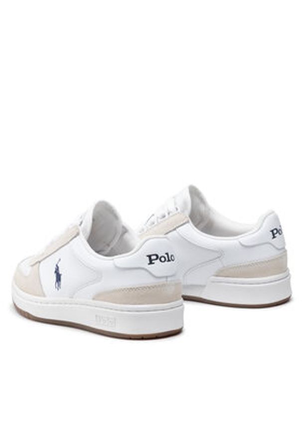 Polo Ralph Lauren Sneakersy Polo Crt Pp 809834463002 Biały. Kolor: biały. Materiał: skóra