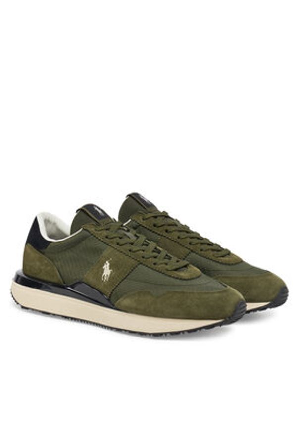 Polo Ralph Lauren Sneakersy Train 89 Pp 809965081001 Zielony. Kolor: zielony. Materiał: skóra, zamsz