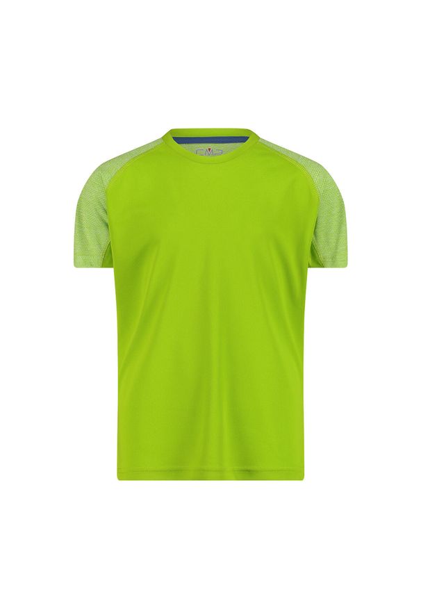 Zwykły T-shirt dla dzieci CMP. Kolor: zielony. Wzór: jednolity. Sport: turystyka piesza