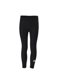 Puma - Legginsy Dla Dziewczynki Logo Essential. Kolor: czarny