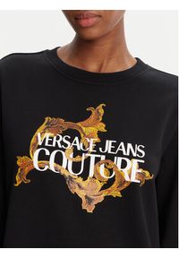 Versace Jeans Couture Bluza 79HAIE06 CF00E Czarny Regular Fit. Typ kołnierza: kołnierzyk włoski. Kolor: czarny. Materiał: bawełna #4