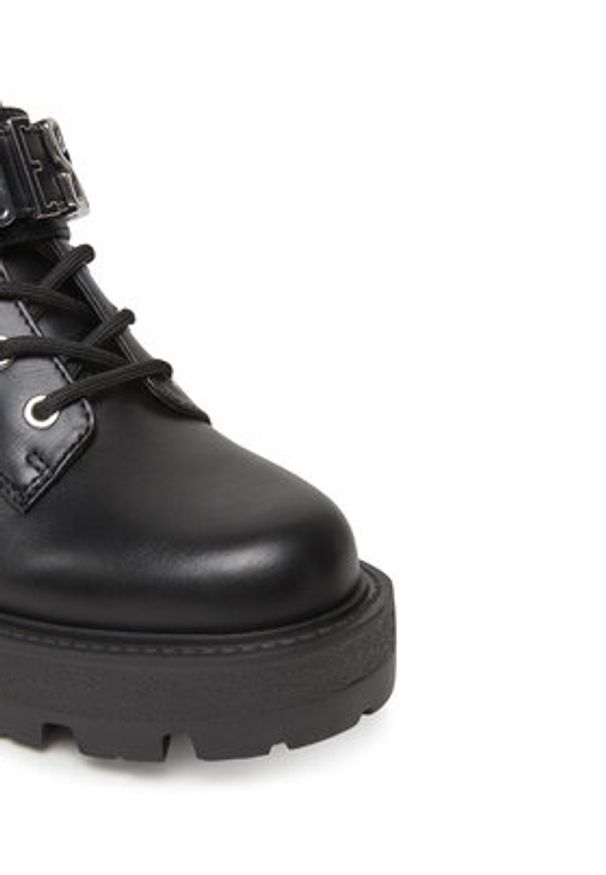 Guess Botki FLTYNZ ELE10 Czarny. Kolor: czarny. Materiał: skóra