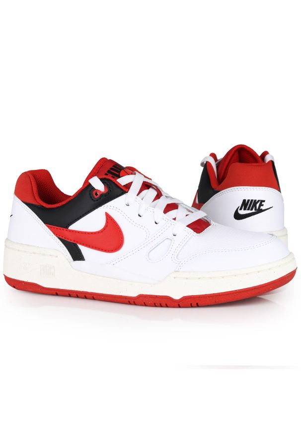 Buty męskie sportowe sneakersy Nike FULL FORCE LO. Kolor: czerwony, biały, wielokolorowy. Sport: bieganie