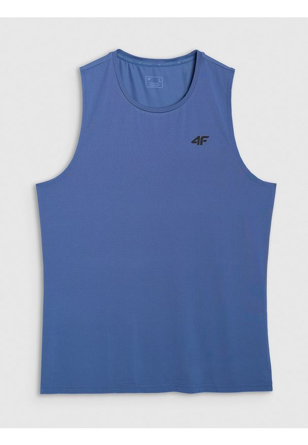 4f - 4F Tank top treningowy szybkoschnący męski - niebieski M. Kolor: turkusowy