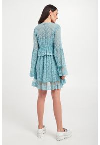 Pinko - Sukienka Anguillara PINKO. Materiał: tkanina, koronka. Wzór: ażurowy, haft, aplikacja. Długość: mini #4