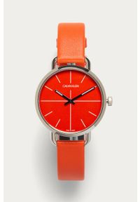 Calvin Klein - Zegarek K7B231YM. Kolor: pomarańczowy. Materiał: materiał, skóra #1