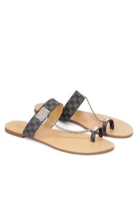 Klapki Kazar Patricia 80340-SM-50 Szary,Czarny. Kolor: szary #1