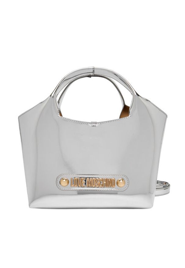 Love Moschino - LOVE MOSCHINO Torebka JC4133PP1OLP0902 Srebrny. Kolor: srebrny. Materiał: skórzane