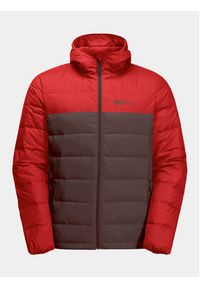 Jack Wolfskin Kurtka puchowa Ather Down Hoody 1207671 Czerwony Regular Fit. Kolor: czerwony. Materiał: syntetyk