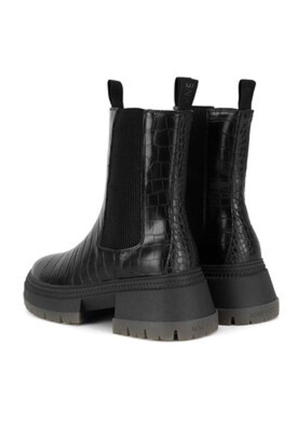 Nine West Sztyblety WFA3033-9 Czarny. Kolor: czarny. Materiał: materiał