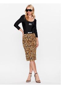 Just Cavalli Spódnica ołówkowa 74PBE805 Żółty Slim Fit. Kolor: żółty. Materiał: wiskoza #4