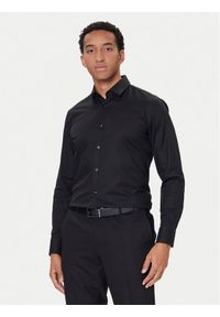 BOSS Koszula H-Hank 50490934 Czarny Slim Fit. Kolor: czarny. Materiał: bawełna #1