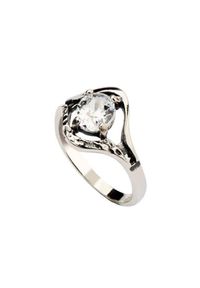 Polcarat Design - Srebro pierścionek cyrkonie PK 1634. Materiał: srebrne. Kamień szlachetny: cyrkonia #1