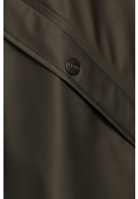 Rains - Kurtka przeciwdeszczowa 1202 Long Jacket. Kolor: czarny. Materiał: materiał. Wzór: gładki #7