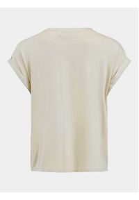 Vila T-Shirt Ellette 14059563 Beżowy Regular Fit. Kolor: beżowy. Materiał: syntetyk #5