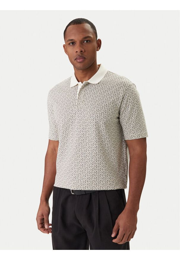 Armani Exchange Polo XM000736 AF10819 F1165 Écru Regular Fit. Typ kołnierza: polo. Materiał: bawełna