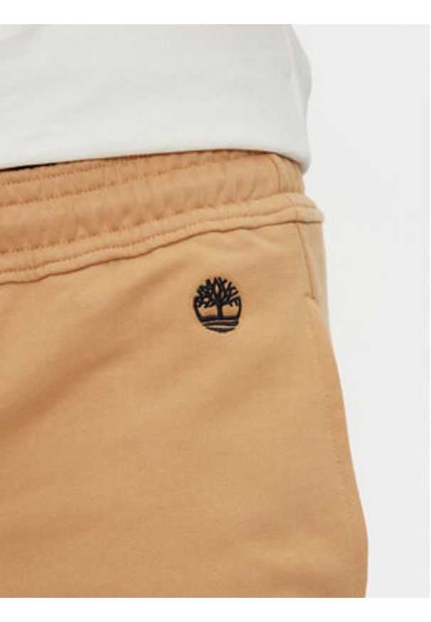 Timberland Spodnie dresowe TB0A5V5Q Beżowy Regular Fit. Kolor: beżowy. Materiał: bawełna