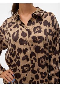 Vero Moda Koszula Merle 10316597 Brązowy Loose Fit. Kolor: brązowy. Materiał: syntetyk #3