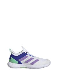 Buty do tenisa dla dorosłych Adidas Adizero Ubersonic 4 Tennis Shoes. Kolor: biały, szary, wielokolorowy, fioletowy. Sport: tenis