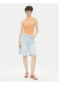 Pepe Jeans Szorty jeansowe PL801176 Niebieski Loose Fit. Kolor: niebieski. Materiał: bawełna #5