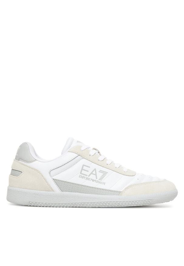 EA7 Emporio Armani Sneakersy 7X000406 AF19827 MZ336 Szary. Kolor: szary. Materiał: skóra