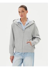 TOMMY HILFIGER - Tommy Hilfiger Bluza UW0UW05772 Szary Regular Fit. Kolor: szary. Materiał: bawełna