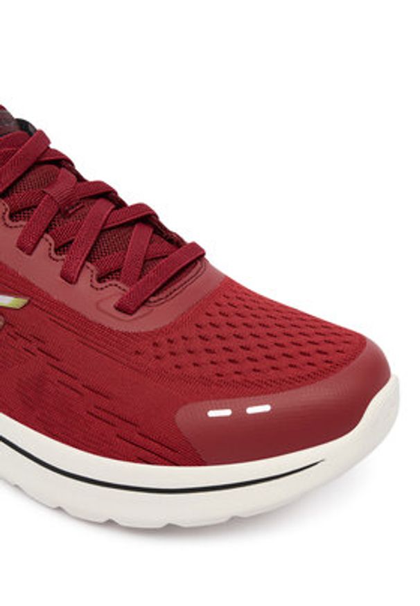 skechers - Skechers Sneakersy Go Walk Arch Fit N-Joy 217075 DKRD Bordowy. Kolor: czerwony. Materiał: materiał