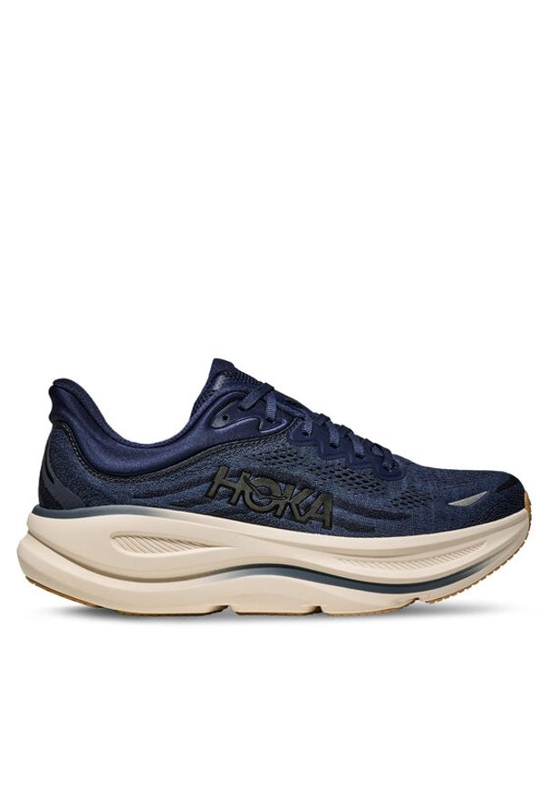 HOKA - Hoka Buty do biegania Bondi 9 Wide Granatowy. Kolor: niebieski. Materiał: materiał