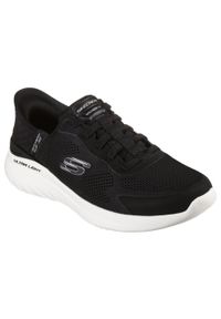 skechers - Męskie BOUNDER 2.0 EMERGED Slip-On Czarny / Biały. Zapięcie: bez zapięcia. Kolor: biały, wielokolorowy, czarny. Materiał: materiał, poliester. Sport: turystyka piesza