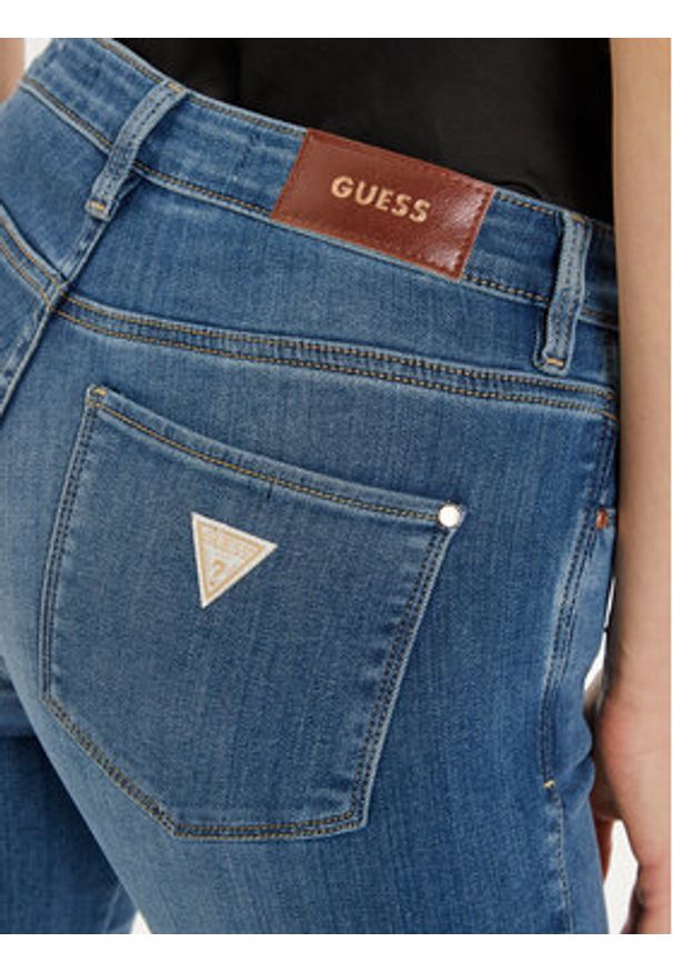Guess Jeansy W4BA15 D5HB1 Niebieski. Kolor: niebieski