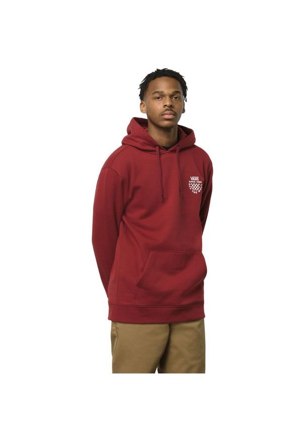 Bluza z kapturem męskie Vans Have A Good Hoodie. Typ kołnierza: kaptur. Kolor: czerwony. Materiał: bawełna, materiał. Sport: skateboard