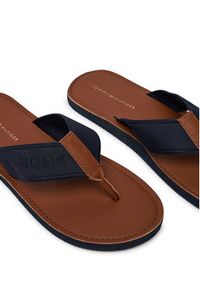 TOMMY HILFIGER - Tommy Hilfiger Japonki Jacquard Logo FM0FM05808 Granatowy. Kolor: niebieski. Materiał: materiał #6